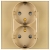 Dubbel Stopcontact Goud Schuko Set Met Glazen Afdekraam MIUUN