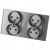 Dubbel Glazen Stopcontact Grijs Set Tweevoudig Afdekraam En 2 X Dubbel Stopcontact MIUUN