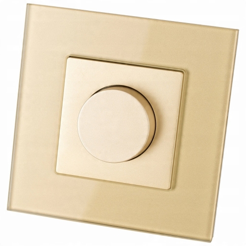 Draaiknopdimmer Voor Licht Goud Set Met Afdekraam MIUUN