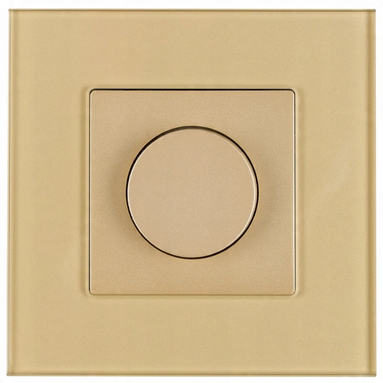 Draaiknopdimmer Voor Licht Goud Set Met Afdekraam MIUUN
