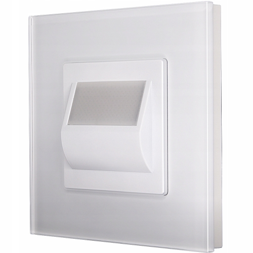 LED-Vloer-Trap-Wandlamp Wit Set Met Glazen Afdekraam MIUUN