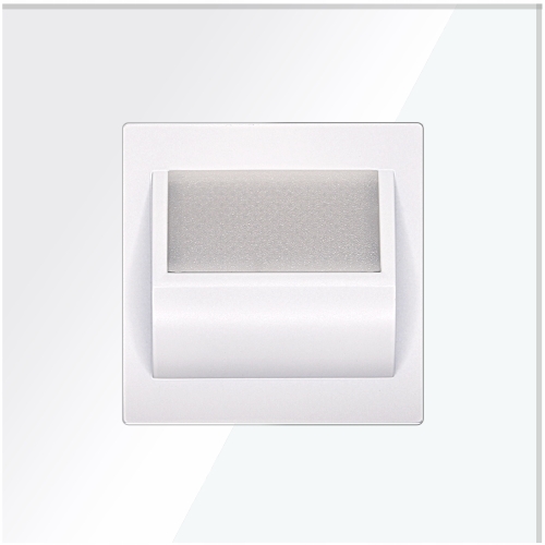 LED-Vloer-Trap-Wandlamp Wit Set Met Glazen Afdekraam MIUUN
