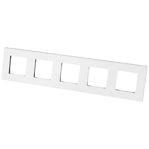 Kunststof Afdekraam LINEA Vijfvoudig Wit Verticaal Horizontaal Voor Modules MIUUN