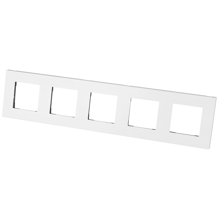 Kunststof Afdekraam LINEA Vijfvoudig Wit Verticaal Horizontaal Voor Modules MIUUN