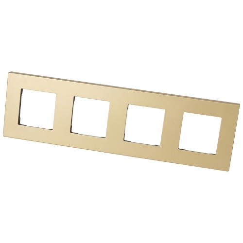 Kunststof Afdekraam LINEA Viervoudig Goud Verticaal Horizontaal Voor Modules MIUUN