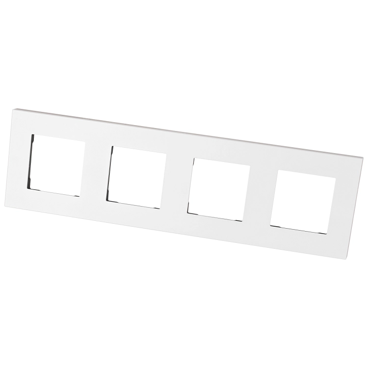 Kunststof Afdekraam LINEA Viervoudig Wit Verticaal Horizontaal Voor Modules MIUUN