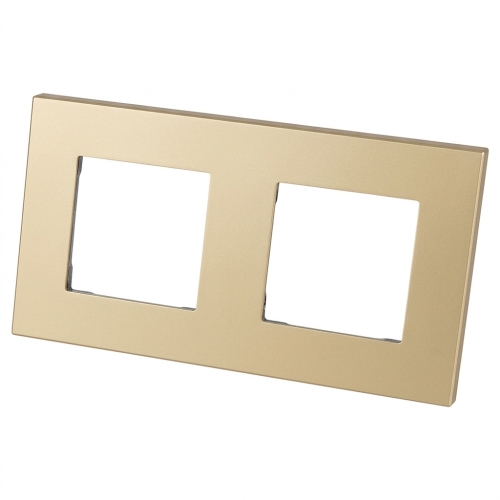 Kunststof Afdekraam LINEA Tweevoudig Goud Verticaal Horizontaal Voor Modules MIUUN