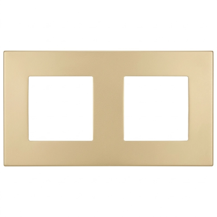 Kunststof Afdekraam LINEA Tweevoudig Goud Verticaal Horizontaal Voor Modules MIUUN