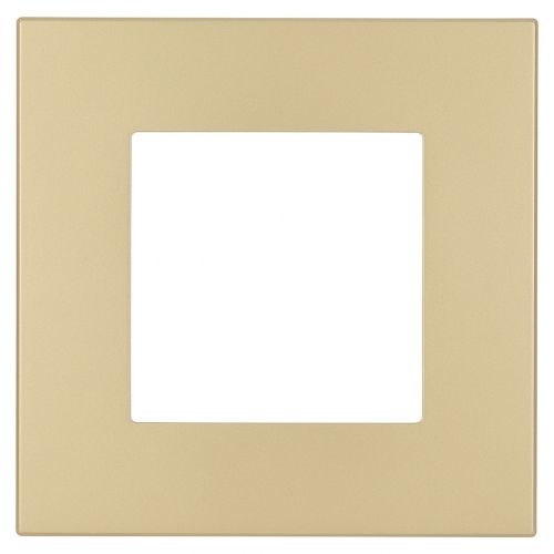 Kunststof Afdekraam LINEA Enkelvoudig Goud Verticaal Horizontaal Voor Modules MIUUN