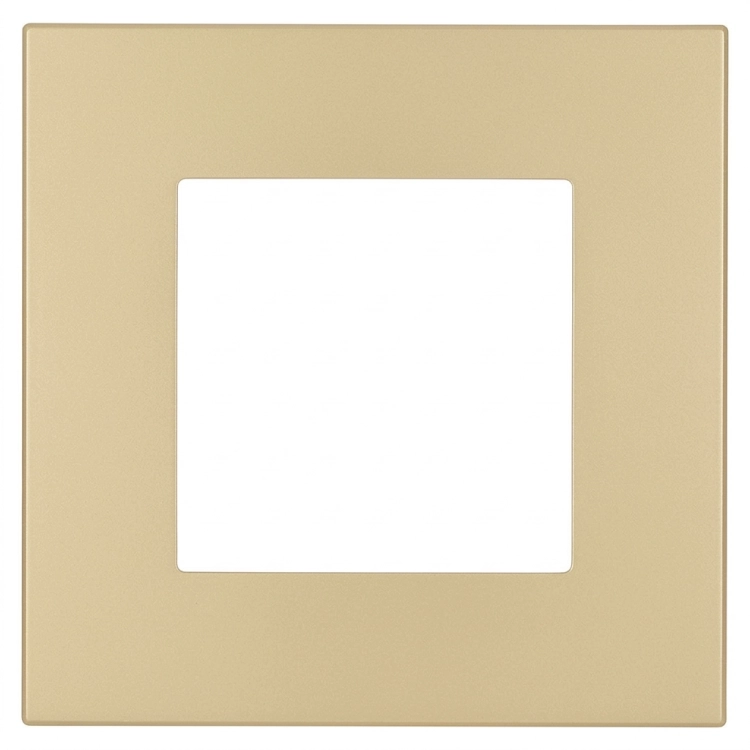Kunststof Afdekraam LINEA Enkelvoudig Goud Verticaal Horizontaal Voor Modules MIUUN