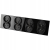 Viervoudig Glazen Stopcontact Zwart Set Viervoudig Afdekraam 4 X Dubbel Stopcontact MIUUN