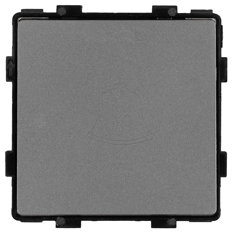 Module Beldrukker Terugverend Grijs 16A Voor Afdekramen MIUUN