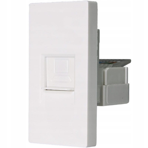 Module RJ45-Netwerkaansluiting Kat 6 Wit Voor Afdekramen MIUUN