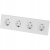 Viervoudig Schuko-Stopcontact Wit PVC-Afdekraam Viervoudig En 4 X Stopcontact