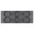 Drievoudig Kunststof Stopcontact LINEA Grijs Schuko Drievoudig Afdekraam En 3 X Stopcontact