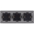 Drievoudig Kunststof Stopcontact LINEA Grijs Schuko Drievoudig Afdekraam En 3 X Stopcontact