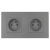 Dubbel Kunststof Stopcontact LINEA Grijs En Tweevoudig Afdekraam 2 X Stopcontact MIUUN