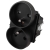 Module Dubbel Stopcontact Met Aardpen Zwart Voor Afdekramen MIUUN