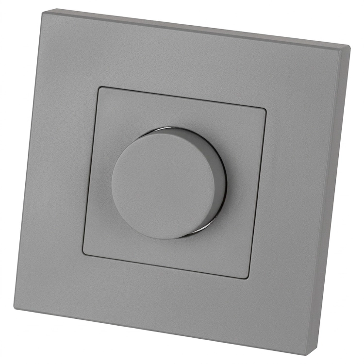 Lichtschakelaar Draaikoordimmer Kunststof LINEA Grijs MIUUN