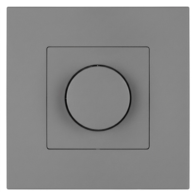 Lichtschakelaar Draaikoordimmer Kunststof LINEA Grijs MIUUN