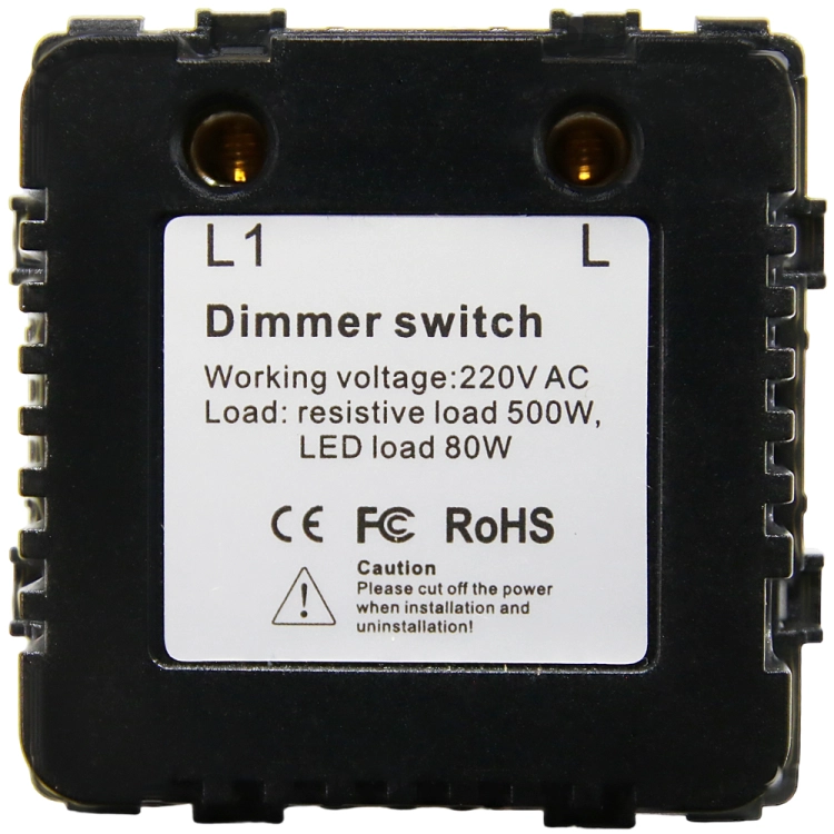 Lichtschakelaar Draaikoordimmer Kunststof LINEA Grijs MIUUN