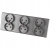Drievoudig Stopcontact Grijs Set PVC Drievoudig Afdekraam En 3 X Dubbel Stopcontact MIUUN