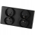 Dubbel Stopcontact Zwart Set PVC Tweevoudig Afdekraam En 2 X Dubbel Stopcontact MIUUN
