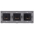Schuko-Stopcontact Drievoudig Kunststof LINEA Goud Afdekraam Drievoudig En 3 X Stopcontact