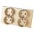 Schuko-Stopcontact Viervoudig Kunststof LINEA Goud En Afdekraam Dubbel 2 X Stopcontact