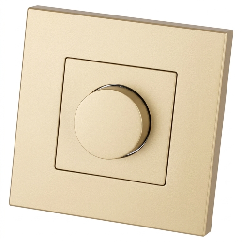 Schakelaar Draaibare Lichtdimmer Kunststof LINEA Goud MIUUN