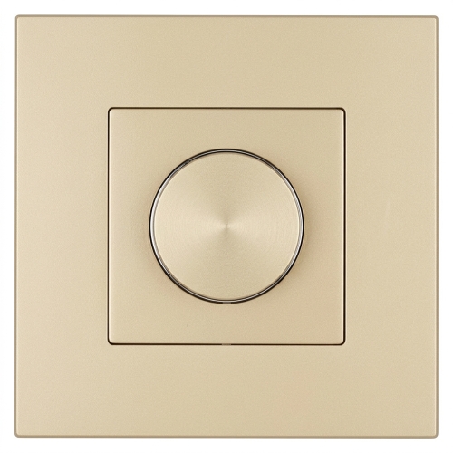 Schakelaar Draaibare Lichtdimmer Kunststof LINEA Goud MIUUN