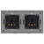 Dubbel Schuko-Stopcontact Kunststof LINEA Wit En Tweevoudig Afdekraam 2 X Stopcontact