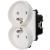 Module Dubbel Stopcontact Met Aardpen Wit Voor Afdekramen MIUUN