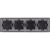 Schuko-Stopcontact Viervoudig Kunststof LINEA Zwart Viervoudig Afdekraam En 4 X Dubbel Stopcontact