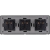 Schuko-Stopcontact Drievoudig Kunststof LINEA Zwart Drievoudig Afdekraam En 3 X Enkel Stopcontact