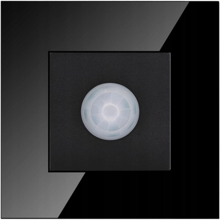 PIR-Bewegingsmelder Wand Glas Zwart MIUUN