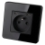 Stopcontact Glas Hoogglans + Dubbele USB-Lader USB C+C 20W Zwart MIUUN