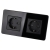 Dubbel Stopcontact Glas Hoogglans Schuko Zwart En Tweevoudig Afdekraam 2 X Stopcontact