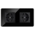 Dubbel Stopcontact Glas Hoogglans Schuko Zwart En Tweevoudig Afdekraam 2 X Stopcontact