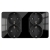 Viervoudig Stopcontact Glas Hoogglans Schuko Zwart En Tweevoudig Afdekraam 2 X Stopcontact