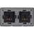 Dubbel Stopcontact Glas Hoogglans Zwart En Tweevoudig Afdekraam 2 X Stopcontact MIUUN