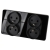Viervoudig Glazen Glans Zwart Stopcontact En Tweevoudig Afdekraam 2 X Dubbel Stopcontact MIUUN