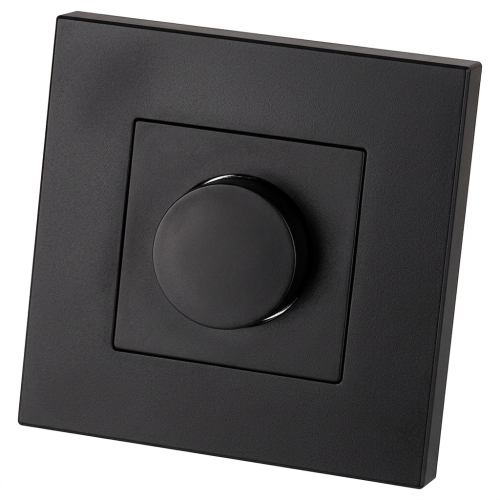Draa Dimmer Schakelaar Voor Licht Kunststof LINEA Zwart MIUUN