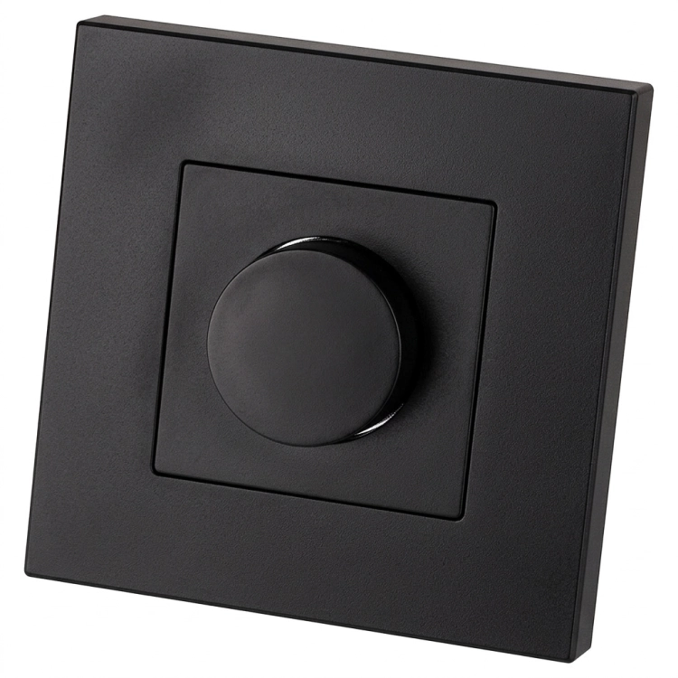 Draa Dimmer Schakelaar Voor Licht Kunststof LINEA Zwart MIUUN