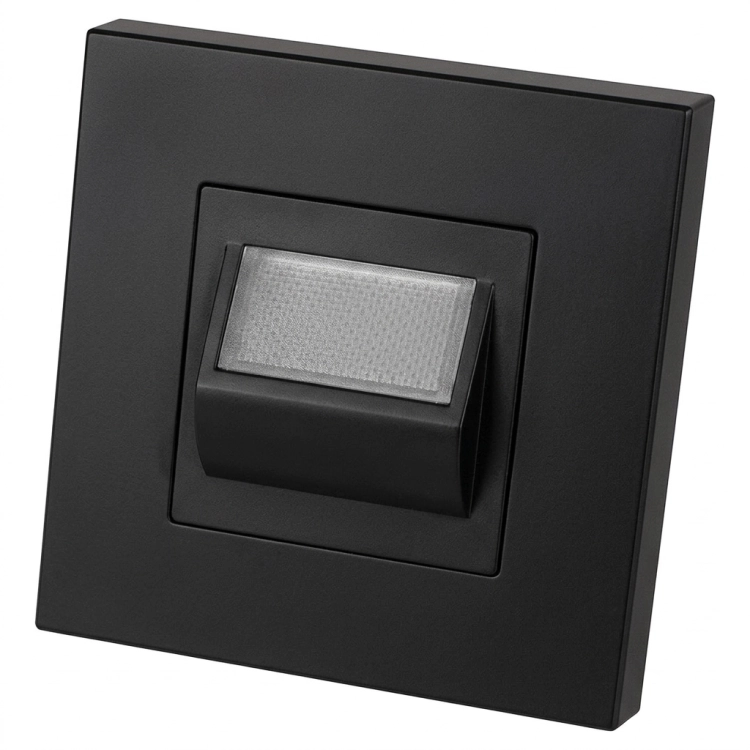 LED-Vloer En Traplamp Set Met Kunststof Afdekraam LINEA Zwart MIUUN