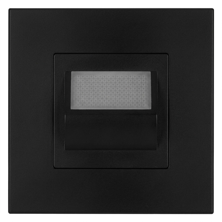 LED-Vloer En Traplamp Set Met Kunststof Afdekraam LINEA Zwart MIUUN