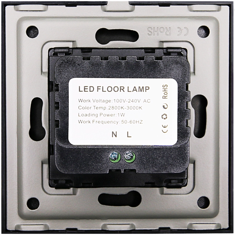 LED-Vloer En Traplamp Set Met Kunststof Afdekraam LINEA Zwart MIUUN