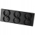Drievoudig Stopcontact Zwart Set PVC Drievoudig Afdekraam En 3 X Dubbel Stopcontact MIUUN