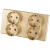 Viervoudig Schuko-Stopcontact Goud PVC Tweevoudig Afdekraam En 2 X Stopcontact MIUUN