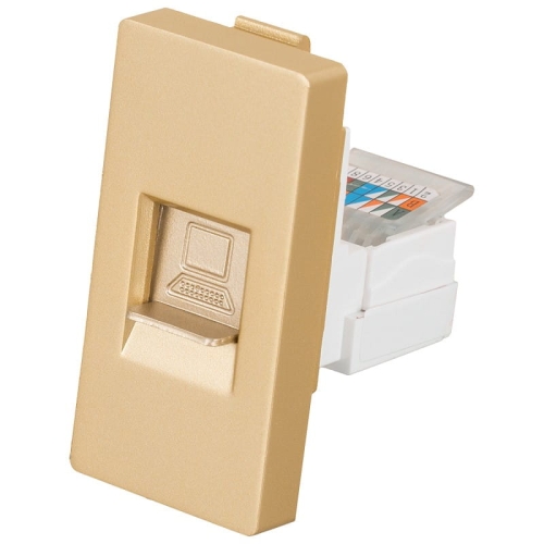Module RJ45-Netwerkaansluiting Kat 6 Goud Voor Afdekramen MIUUN